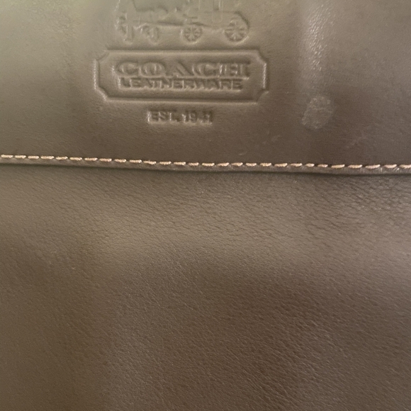 Coach vintage hobo style in deep brown leather - Picture 8 of 9